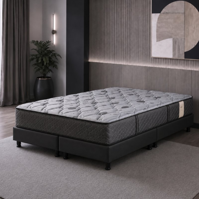 Colchon Queen Size Piero Regno Resortes 160x200x27