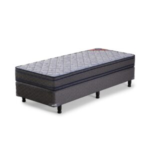 Conjunto Sommier 1 1/2 Plaza Piero Fleur Euro Espuma 90x190x26
