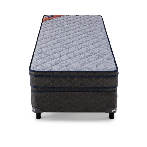 Conjunto Sommier 1 1/2 Plaza Piero Fleur Euro Espuma 100x190x26 - Imagen 3