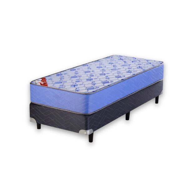 Conjunto Sommier 1 Plaza Gani Air Flex Espuma 80x190x22