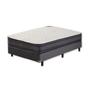 Conjunto Sommier 2 1/2 Plazas Piero Bahia Euro Resortes 140x190x27