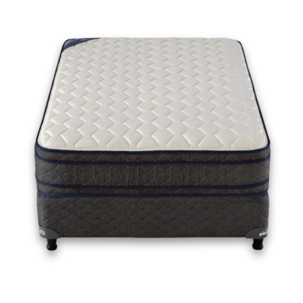 Conjunto Sommier 2 1/2 Plazas Piero Bahia Euro Resortes 140x190x27 - Imagen 2