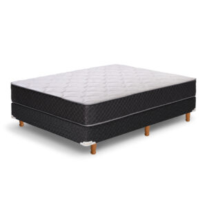 Conjunto Sommier 2 Plazas Cannon Princess Jack Espuma 130x190x23