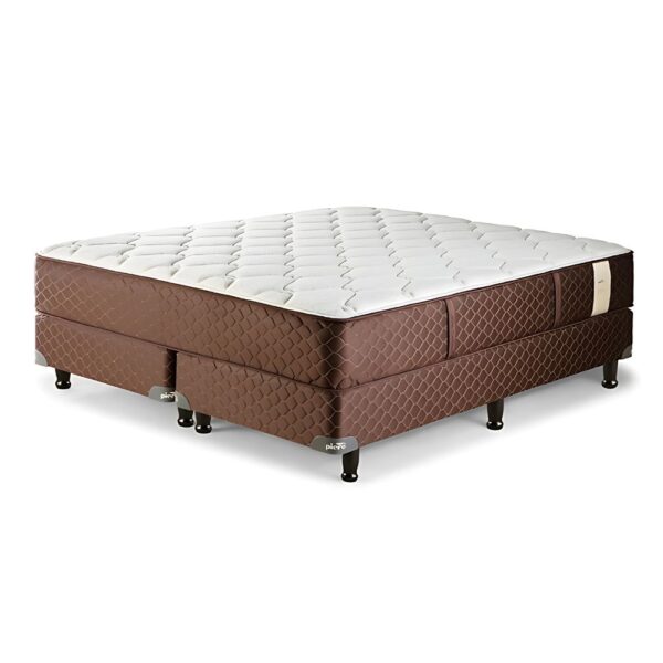 Conjunto Sommier Queen Size Piero Gravita Resortes Pocket 160x200x29