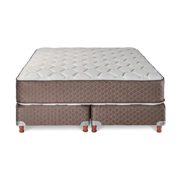 Conjunto Sommier Queen Size Piero Gravita Resortes Pocket 160x200x29 - Imagen 2