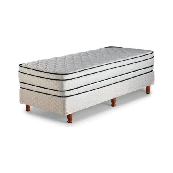 Conjunto Sommier 1 1/2 Plaza Piero Sonno Resortes 90x190x26