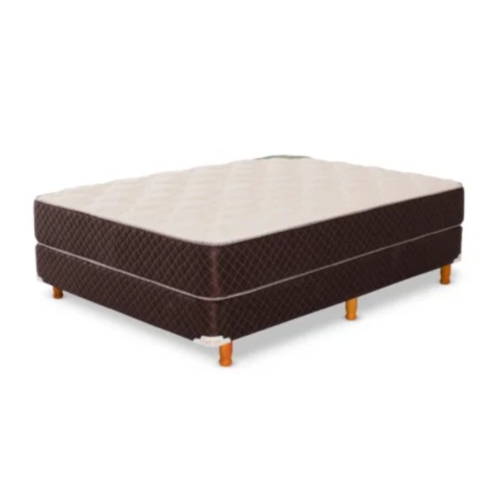 Conjunto Sommier 2 Plazas Cannon Exclusive Espuma 130x190x25