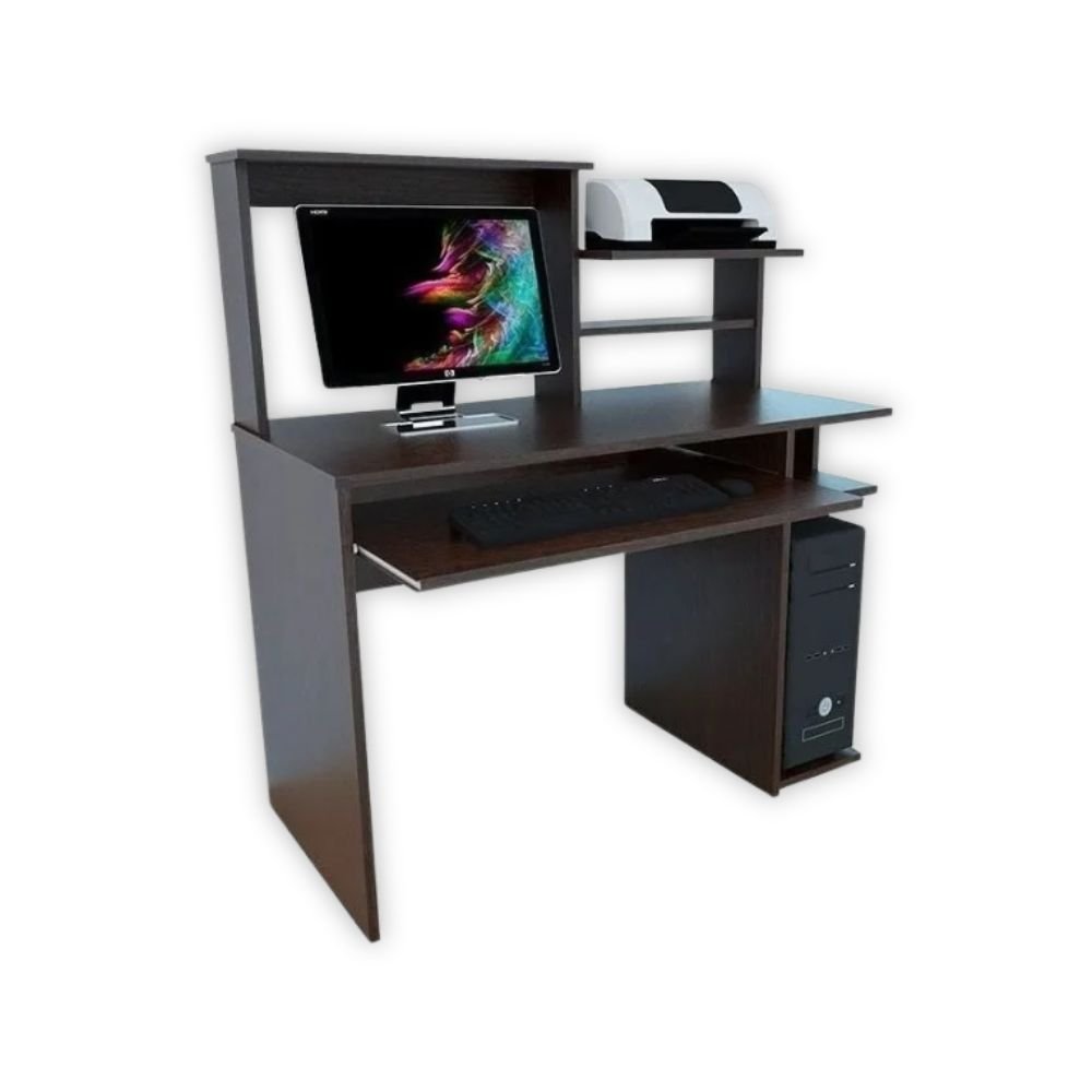 Mueble Para PC Mosconi Color Wengue