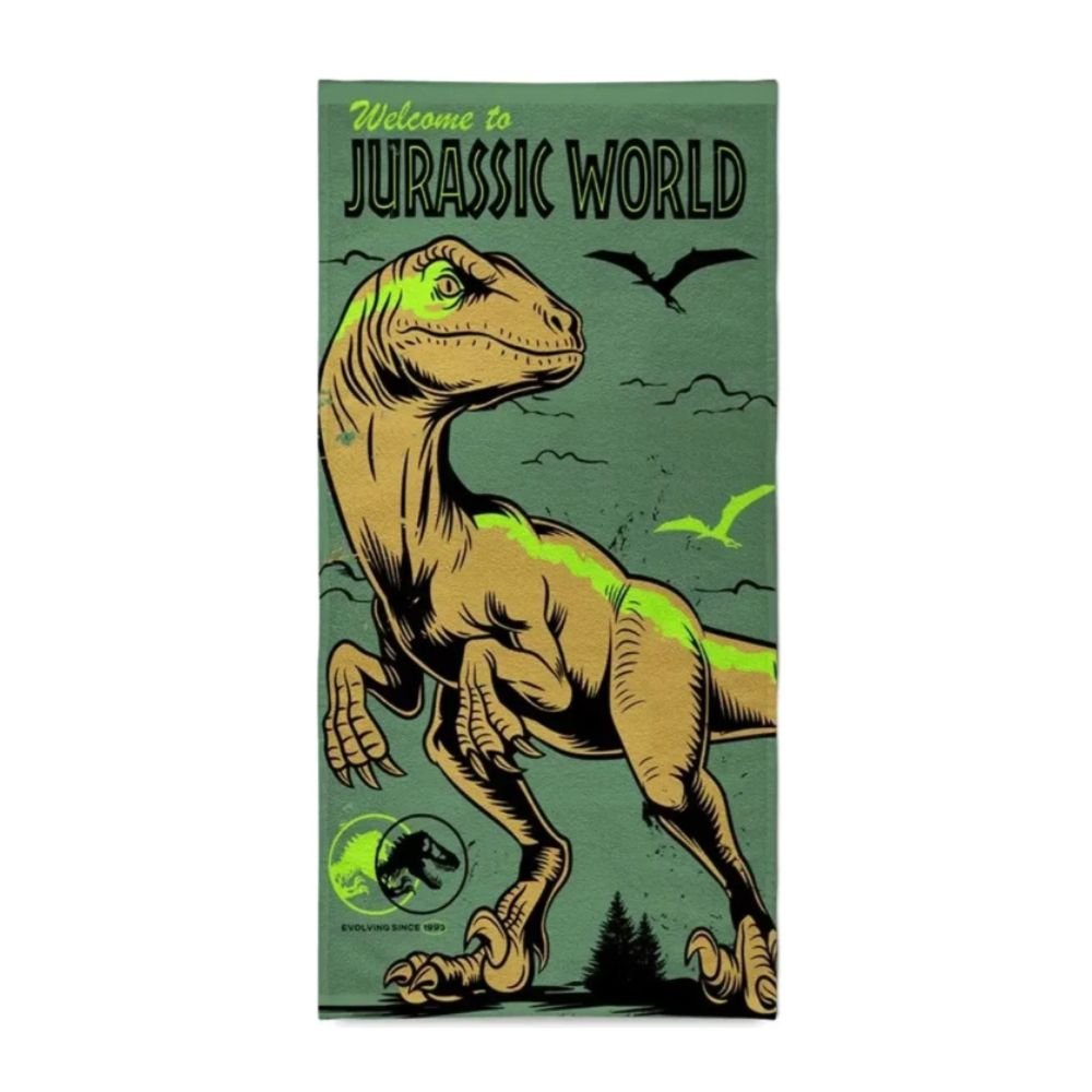 Toallon Infantil Algodon Jurassic