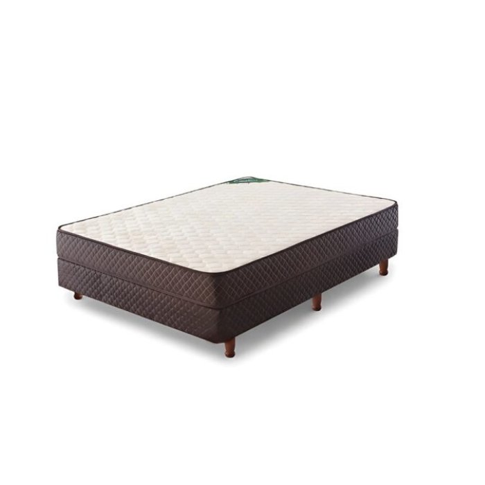 Conjunto Sommier 2 Plazas Cannon Lujo Espuma 130X190