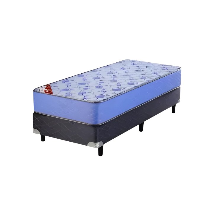 Conjunto Sommier 1 Plaza Gani Air Flex Espuma 80x190x22