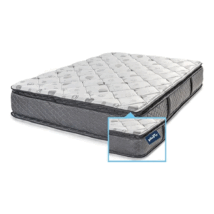 Colchon 2 1/2 Plaza Piero Regno Resortes 140x190x29 Pillow Top