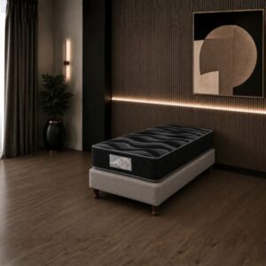 Conjunto Sommier 1 Plaza Natural Soft Relax Espuma 80x190x20