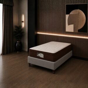Conjunto Sommier 1 1/2 Plazas Natural Soft Select Espuma 100x190