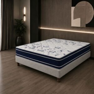 Conjunto Sommier 2 1/2 Plazas Natural Soft Virtus Espuma 140x190