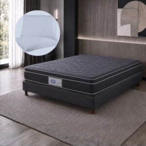 Conjunto Sommier 2 1/2 Plazas JyV Ares Espuma 140x190