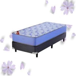 Conjunto Sommier 1 1/2 Plaza Gani Air Flex Espuma 100x190x22