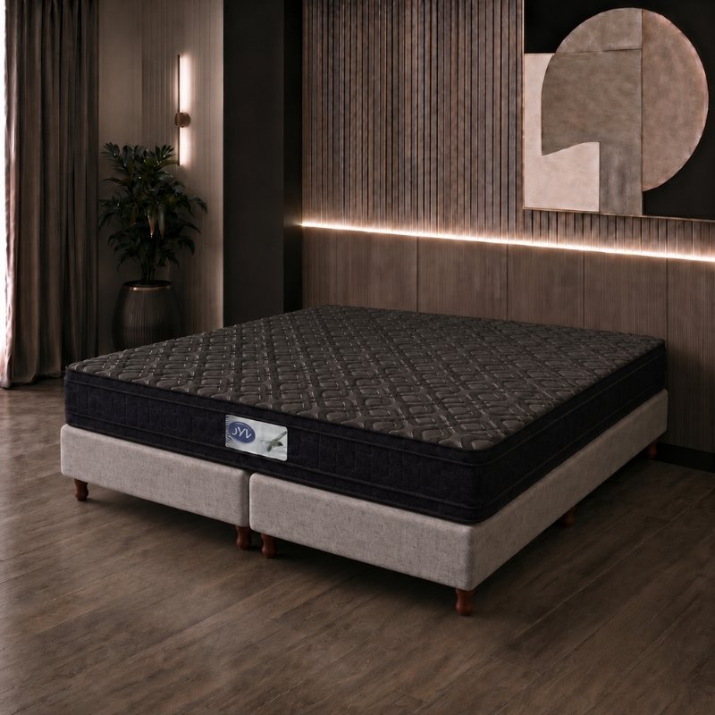 Conjunto Sommier King Size JyV Ares Espuma 180x200