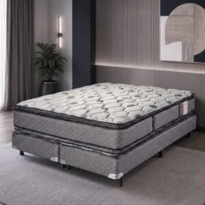Conjunto King Size Piero Regno P/Top Resortes 180x200