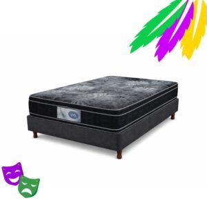 Conjunto Sommier 2 1/2 Plazas JyV Jensen Espuma 140x190