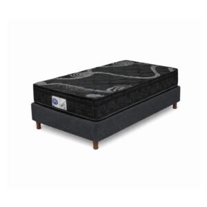 Conjunto Sommier 1 1/2 Plaza JyV Diamante Espuma 100x190