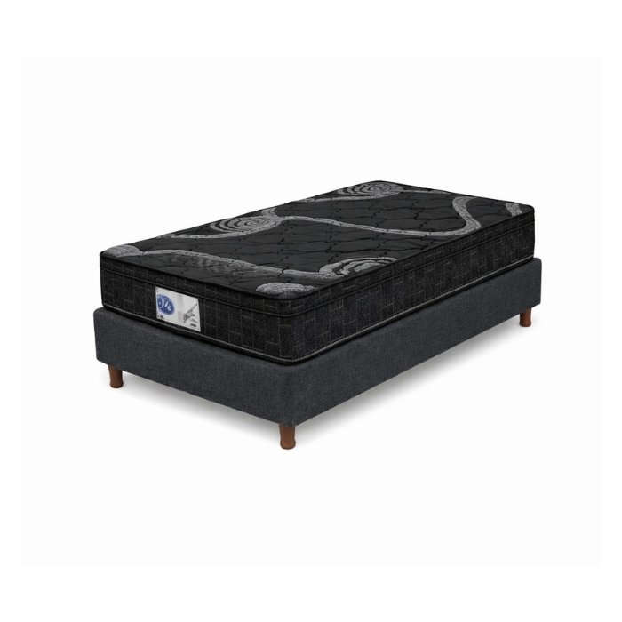 Conjunto Sommier 1 1/2 Plaza JyV Diamante Espuma 90x190