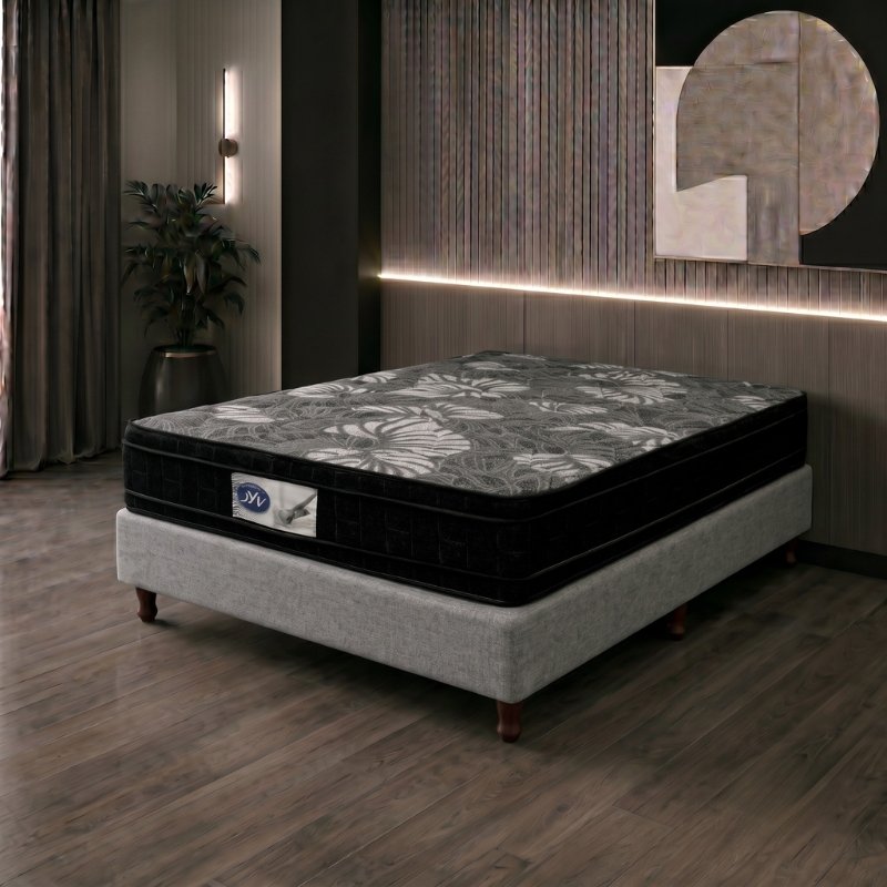 Conjunto Sommier 2 1/2 Plazas JyV Jensen Espuma 140x190