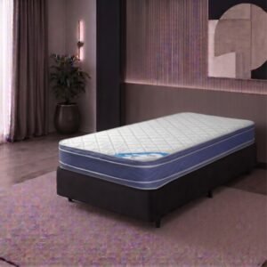 Colchón 1 1/2 Plazas Gani Blue Spring EP Resortes 100x190x21