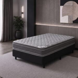 Conjunto Sommier 2 1/2 Plaza Gani Silver Flex Espuma 140x190