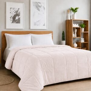 Acolchado Kavanagh Flannel Queen Size Rosa