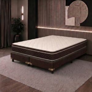 Conjunto Sommier Queen Size Cannon Exclusive EP Espuma 160x200