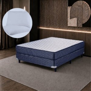 Conjunto Sommier 2 1/2 Plaza Suavestar Lujo Espuma 140X190