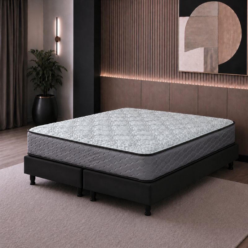 Colchón King Size Suavestar Boreal Bamboo Resortes 180x200x27