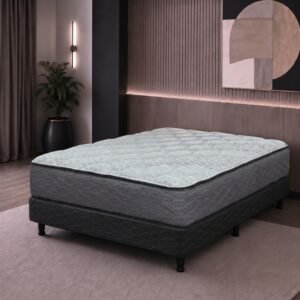 Conjunto Sommier 2 1/2 Plaza Suavestar Boreal Bamboo Resortes 140x190