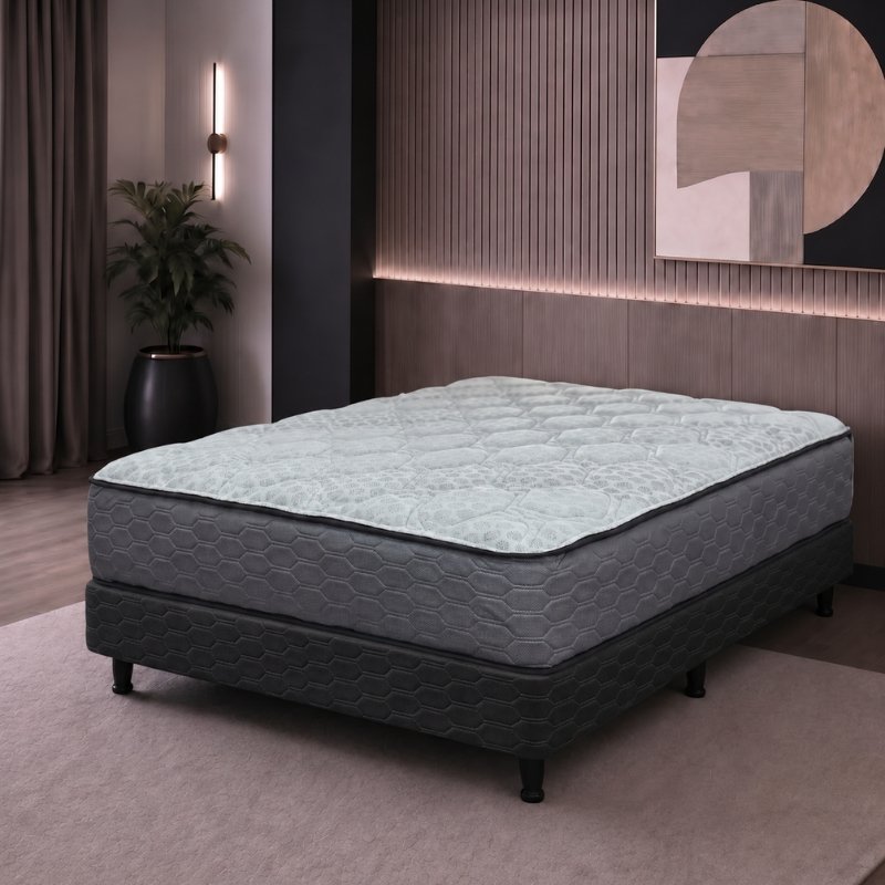 Conjunto Sommier 2 1/2 Plaza Suavestar Boreal Bamboo Resortes 140×190