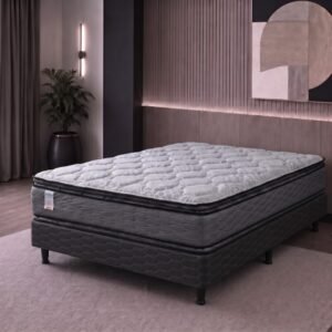 Conjunto Sommier 2 1/2 Plaza Suavestar Boreal Bamboo EP Resortes 140x190x31