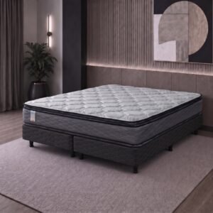 Conjunto Sommier King Size Suavestar Boreal Bamboo EP Resortes 180x200