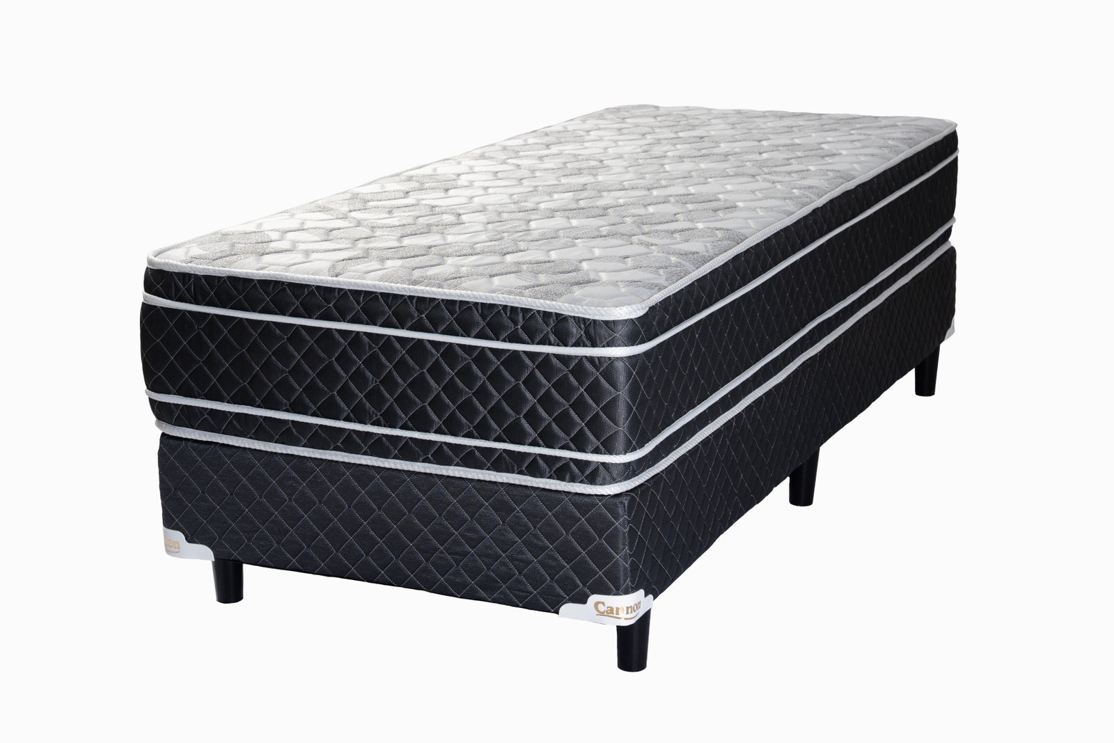 Conjunto Sommier 1 Plaza Cannon Lyon Espuma 80X190